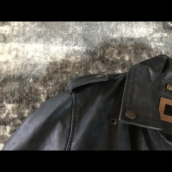 Frye Textured Leather Biker Jacket - Picture 2 of 8
